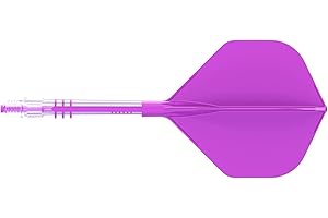 CUESOUL ROST T19 Asta e Aletta per Freccette Integrate in Carbonio, Forma Standard Grande, Set da 3