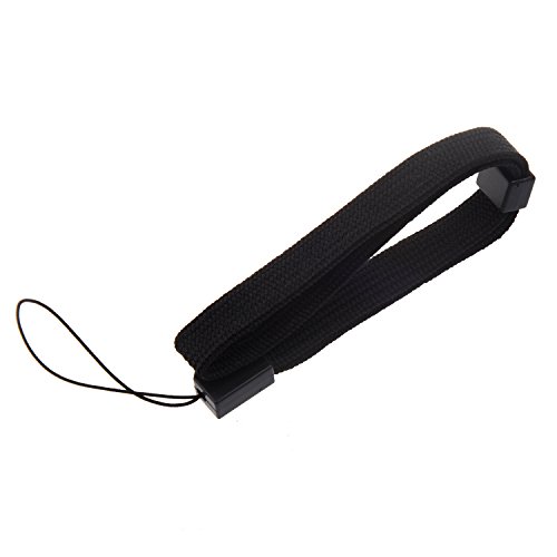 Preisvergleich Produktbild TOOGOO(R) Schwarze Trageschlaufe Handgelenk Band Trageschlaufe Trageriemen fuer Nintendo Wii Remote Controller