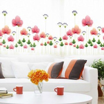 And lotus pattern Skirting stickers Waist line stickers PVC Wall Sticker DIY (The proposed combination of more sets, paste a larger area)