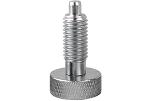 TOPHOMER 2 pezzi Stantuffo a molla retrattile in acciaio inossidabile, impugnatura di bloccaggio, perno a sgancio rapido con impugnatura zigrinata M10