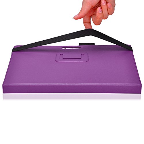 Tasche für Microsoft Surface 3 mit praktischer Stand Funktion aus robustem Kunstleder kombiniert Schutz und Design für Ihr Microsoft Surface 3 Hülle Cover Case Lila von UC Express® - 5