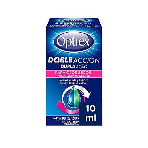 Optrex Colirio Multidosis Doble Acción para Ojos Secos - 1 Unidad