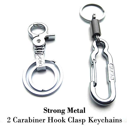 Amazon Metal Key Ring Clip CHROME BELT LOOP KEYRING Hipster Metal