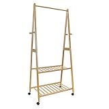 Hapilife 3 in 1 Wooden Coat Stand Hanging Clothes Rail Shoe Storage Shelves Garment Rack 158 x 70 x 44cm (Kitchen &amp; Home)