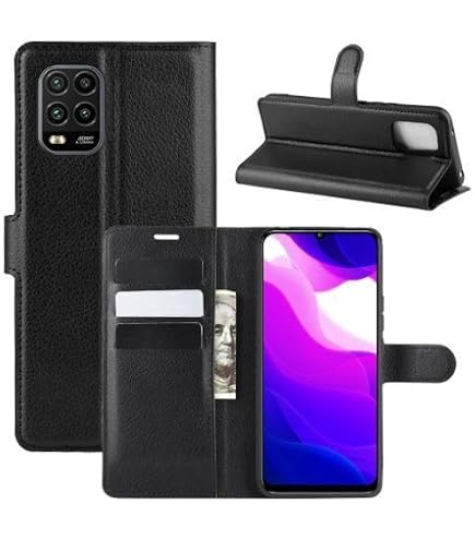 KANVOOS Leder-Handyhülle Für Xiaomi MI 10 Lite 5G – Flip Case Mit Kartenfach, Standfunktion, Mintgrün