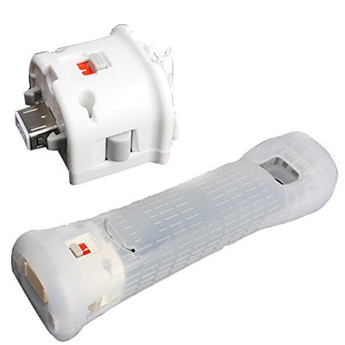 Althemax® Motion Plus Sensor Adapter + Gel Silicone Skin for Wii Remote Controller White [Importación Inglesa]