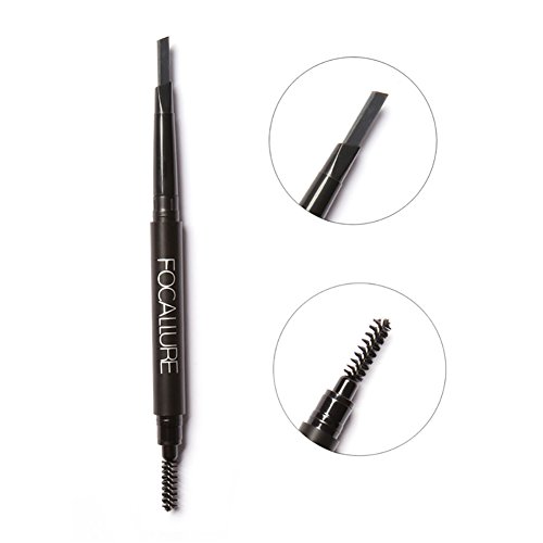 ROPALIA Wasserdichte Augenbraue Eyeliner Augenbrauenstift Bleistift Kosmetik mit Pinsel 3 Farben - 4