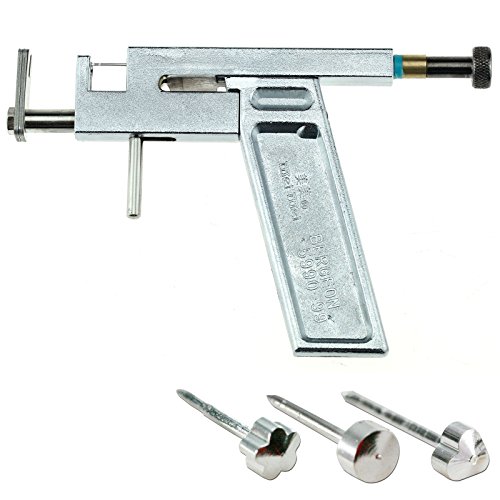 Ohrlochpistole Ohr/Body Pierce + 3 Sorten 294 Stücke Edelstahl Ohrstecker - 2