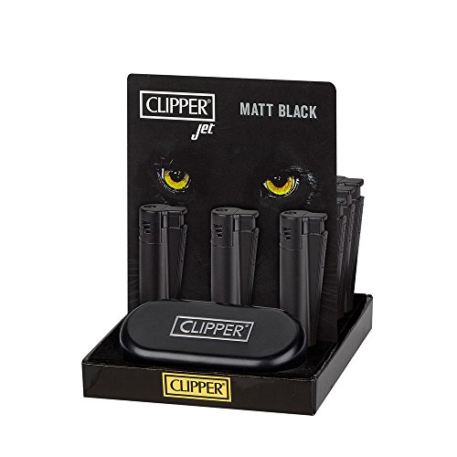 Preisvergleich Produktbild Clipper Jet mattschwarzes Feuerzeug, limitierte Auflage
