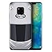 Price comparison product image Stuff4 Gel TPU Phone Case/Cover for Huawei Mate 20 Pro/Superbike/White Design/Motorcycle Helmet Collection