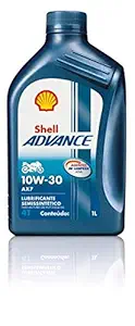 Shell Advance AX7 4T 10W-30 API SM Synthetic Technology Motorbike Engine Oil (1L)