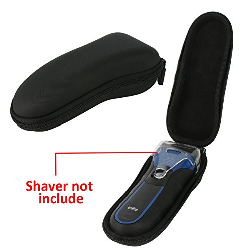 co2CREA Storage Travel Orgnizer Carrying Case Bag for Braun Series 3 3040 3080 340s Men's Electric Shaver Razor Trimmer Foil Wet/Dry