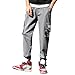 Produktbild ODRD Herren Tactical Pants Workout JeansMens Casual Baumwolle Reine Farbe Elastische Taille Taschen Lose Jeans Hose Jogging Pants Jogginghose Sweatpants Sport