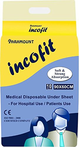 Incofit Under Sheet / Under pads, Pack of 10, 60-90cm (23.6"-35.4") RS.299 (67.00% Off) - Amazon