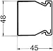 Produktbild Rehau Elektro.Inst. BE-DIN Kanalunt./-oberteil 17251621100 50x50 sgr BE-DIN Verdrahtungskanal 4007360019532