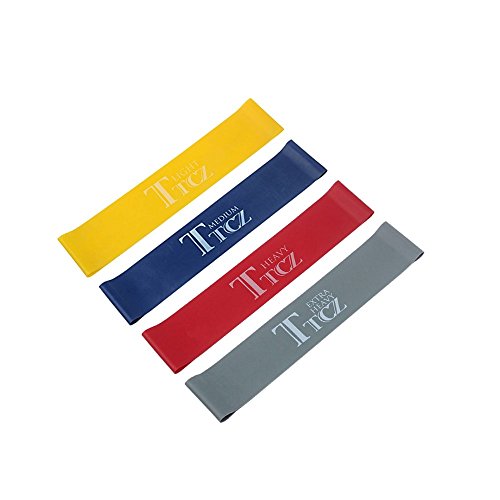BestTrendy Fitnessbänder / Widerstandsbänder/ Gymnastikbänder set 4 verschiedene Widerstandsbänder ,aus natürlichem mit Tragetasche für Training und Fitness Neu - 2