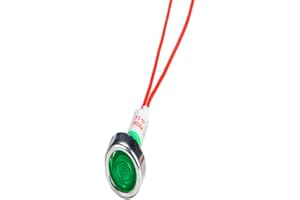 MACHSWON 230V AC LED Power Indicators 10mm Indicator Light K01A Warning Light Waterproof Signal Indicator Lamp Green