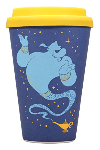 Lobcede MUGTDC03 Taza de Viaje Disney Aladdin Genie, Bambú