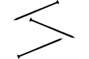 PANOROOF 4.8mm x 120mm - Carbon Steel Drywall Plasterboard Multipurpose Long Screws Black PH2 Bugle (Pack of 20)