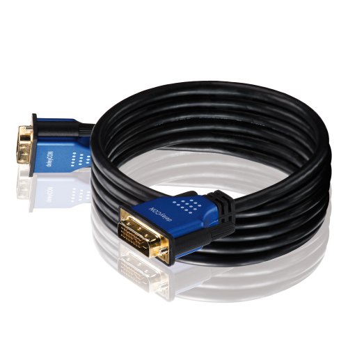deleyCON 12.5m HQ DVI zu DVI Kabel – DVI-D Dual Link – 1080p / Full-HD / 3D Ready – DVI auf DVI Adapterkabel – 12.5 meter - 7