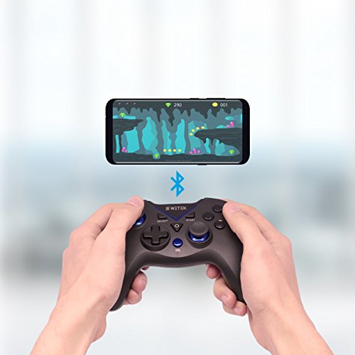 Gamepad   Joystick WeTek para sistemas Android  smart boxes  m  viles y smartphones  tablet  mobile gaming   Gamefly  Windows PC USB 2 0 Bluetooth 2 1 Inal  mbrico Wireless Bater  a de Litio