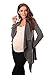 Purpless Maternity and Nursing Cascade Open Front Cardigan 9003 Variety of Colours (8/10, Dark Gray)