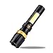 Produktbild Linlink 3 Modi Drehbarer Zoom T6 LED Taschenlampe, USB Aufladbar Wasserabweisend Haltbarem Fackel Licht, Skidproof Super Helle Torch