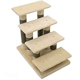 Rinderohr Tiertreppe, Hundetreppe, Katzentreppe beige