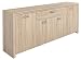 Produktbild Kommode Sonoma Eiche beige B 197 cm Anrichte Schrank Sideboard Schubladenkommode Aufbewahrung Kinderzimmer Jugendzimmer Wohnzimmer Esszimmer