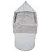 Produktbild Koeka Fußsack Buggy Waffel,Plüsch Oslo silver grey,soft grey
