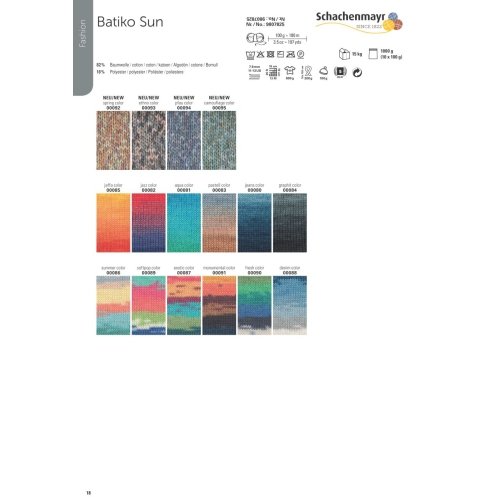 Schachenmayr Batiko Sun – Farbe: Ethno Color (00093) – 100 g / ca. 180 m Wolle - 3
