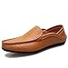 Produktbild 2019 Summer Breathable Genuine Leather Men Shoes Loafers Male Moccasins Flats Casual Boat Driver Soft Footwear Driving 20138 Blue 44