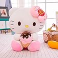 Cherubs Cute Huggable Ice Cream Kitty Plush Toy Kids Girls Valentines Gift (48cm; Large)