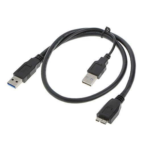 MagiDeal USB 3.0 Kabel A Stecker auf Y-Kabel für Toshiba Externe Festplatte - 5