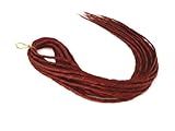 Elysee Star Dreads #29 Light Burgundy Dreadlocks Double Ended Synthetic Dread
