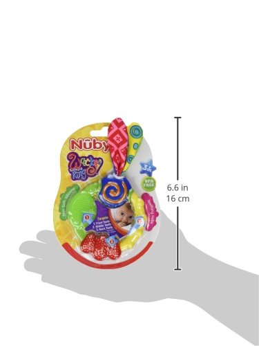 Nuby ID632 Beißring, Mehrfarbig - 7