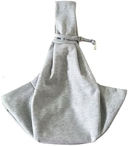 Ubagoo High Quality Pet Dog Cat Puppy Sling Carrier Bag Soft Reversible Small Dog Guinea Pig Messenger Bag Kitty Rabbit Shoulder Carry Bag Pouch Travel Tote Bag Free Your Hands (Grey)