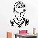 Produktbild HNXDP Football Player Silhouette Wandtattoo Dekoration Für Jungen Zimmer Vinyl Klebstoff Fußball Gesicht Kunst Aufkleber Blau 31X42 CM