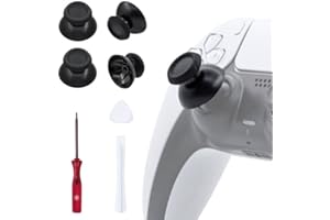 Tolesum Drążki kontrolera PS5, gałki kciukowe, joysticki, gałki analogowe i zestaw narzędzi do naprawy joysticka kontrolera PS5