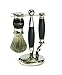 Edwin Jagger S81m356 Hand Assembled Black 3-Piece Gillette Mach Shaving Set