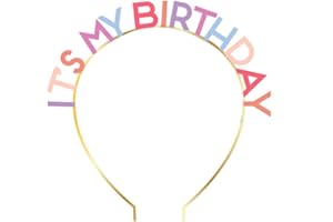 Amycute Cerchietto Compleanno Bambini, ITS My Birthday Cerchietti per Capelli Buon Compleanno, Arcobaleno Cerchietto Decorazioni per Festa di Compleanno Ragazza