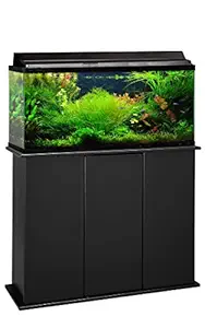 Aquatic Fundamentals AMZ-36301-01, 30-48 Gallon Aquarium Stand with Storage, Black Finish
