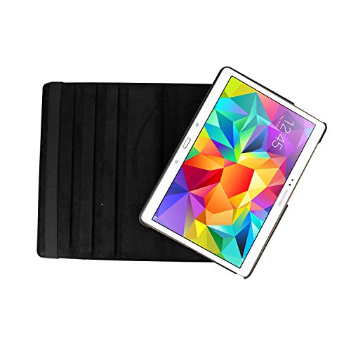 SAVFY® Samsung Galaxy Tab S 10.5 Hülle Ultra Slim 360 Grad Drehung Kunstleder Schutzhülle mit Auto Sleep / Wake up Funktion für Samsung Galaxy Tab S 10.5 Zoll T800 T805 - 6