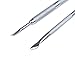 SupplyEU 3Pcs Stainless Steel Nail Cuticle Spoon Pusher Remover Nail Art Clipper