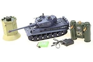s-Idee® RC Panzer 99867 Battle Panzer German Tiger 1:28 mit integriertem Infrarot Kampfsystem 2.4 Ghz RC R/C