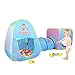 Produktbild Baby Play House Tent Tunnel, SoulStore Pop up Kids Ball Pit Pool Indoor and Outdoor Play Tent and Tunnel Easy Folding Cute 3 in 1 Play House Children's Playground with Zippered Storage Bag (Sky blue)