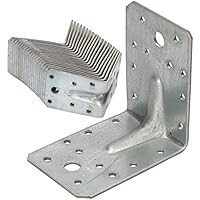 KOTARBAU® Winkelverbinder 90 x 90 x 65 mm mit Rippe Sicke Lochwinkel Bauwinkel Holzverbinder Balkenwinkel Verbinder Top…