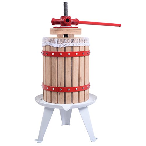 Obstpresse Saftpresse Weinpresse Beerenpresse Fruchtpresse Apfelpresse mechnanisch Presse Maischepresse in verschiedenen Größen (6L) - 3