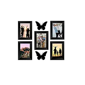 eCraftIndia Memory Wall Collage Photo Frame - Set of 5 Photo Frames for 5 Photos of 5