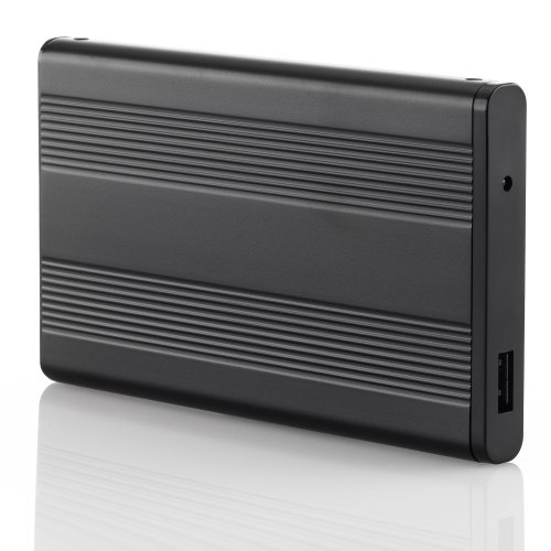 deleyCON USB 3.0 Gehäuse extern Schwarz 2,5 zoll USB 3.0